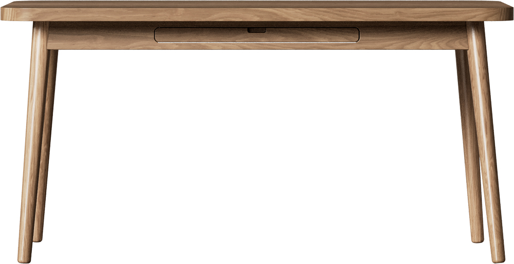 Стол RIVI Perla (model017) (дуб/натуральный (бесцветный)) (отделка столешницы - шпон дуба) 140x75x75